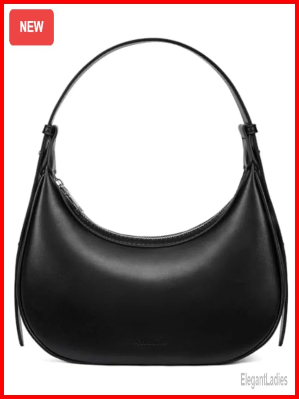 Vegan Leather RFID Crescent Hobo Bag Clutch Underarm Purse Top-Handle